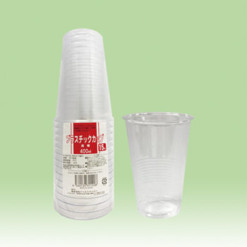プラスチックカップ400ml 15個